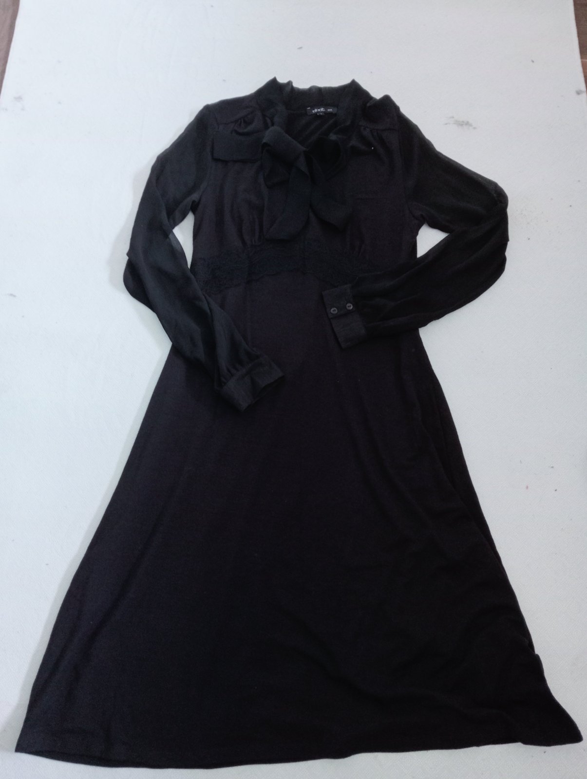 Robe noire coton 