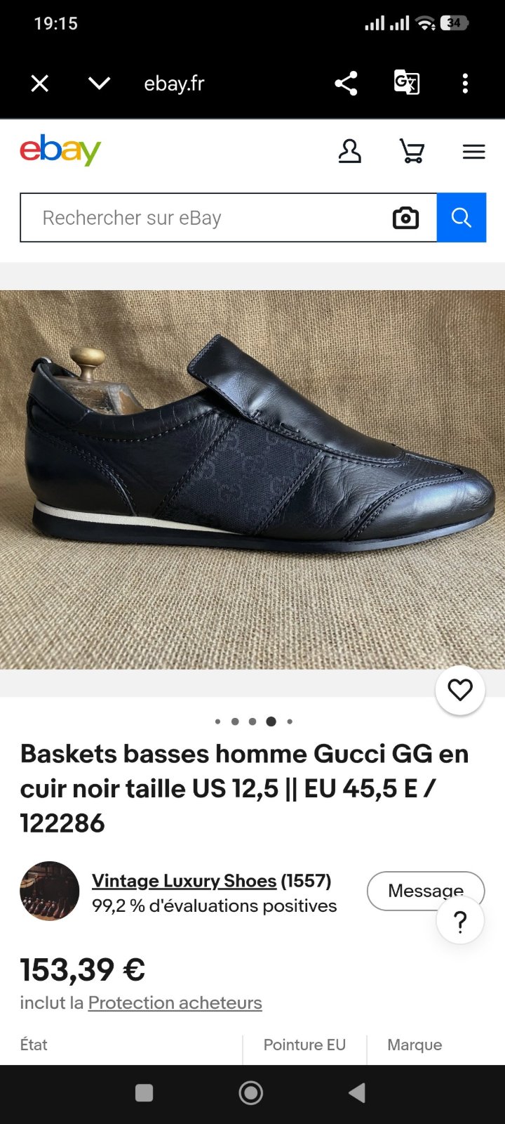 Chaussures GUCCI🔥 authentiques✅
