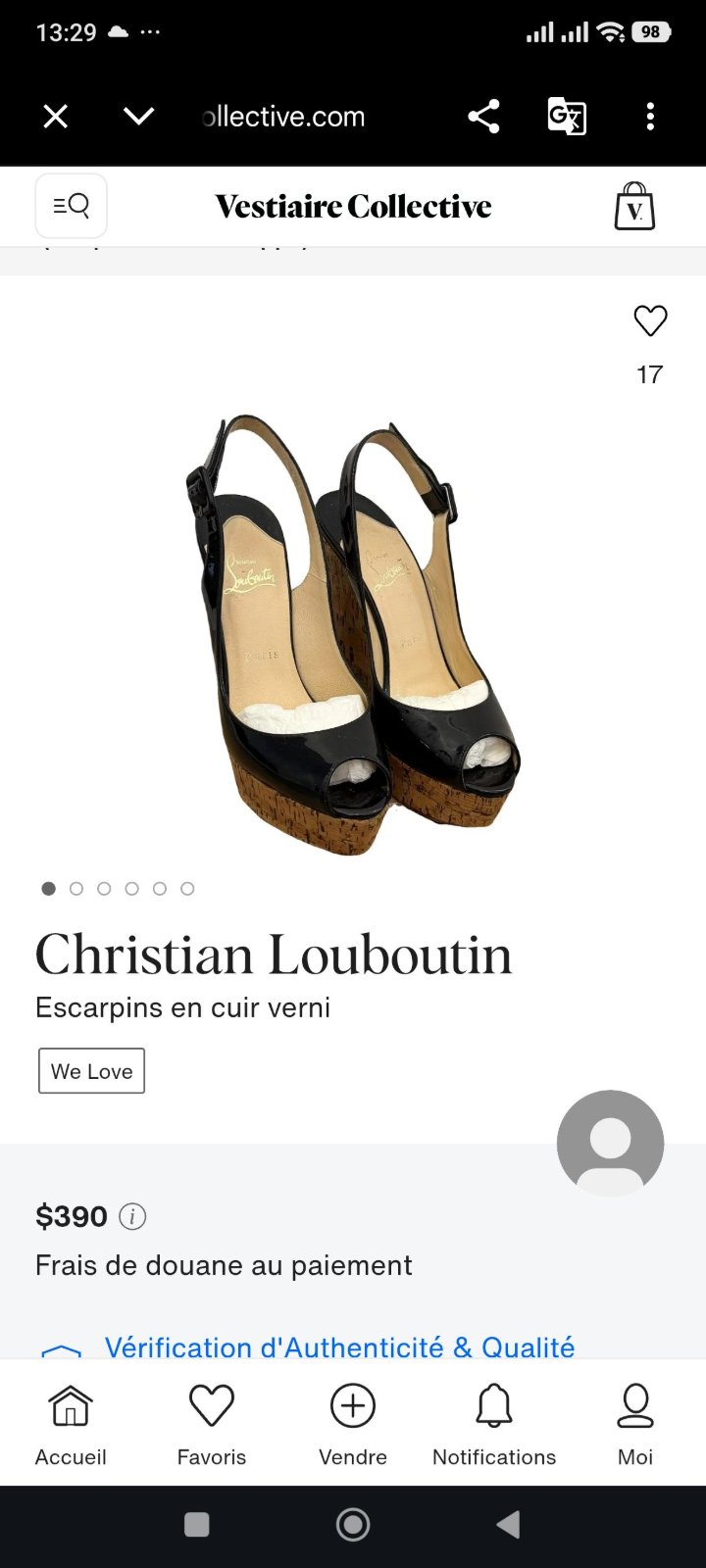 Escarpins Christian Louboutin originales