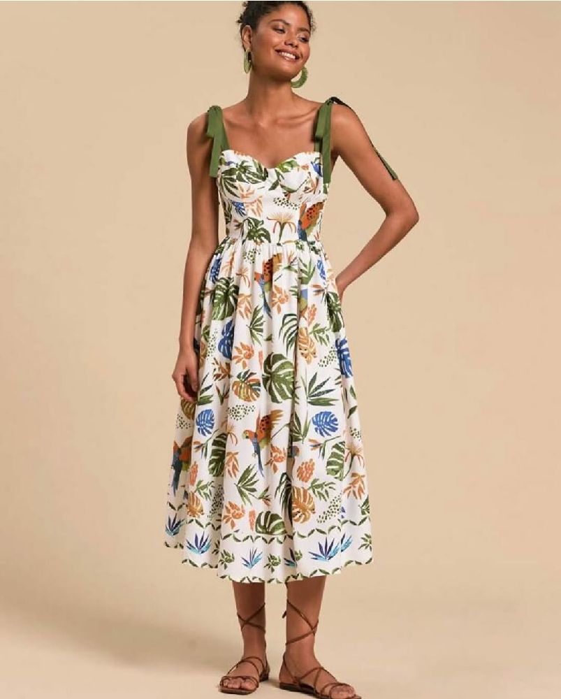 Robe d'été multicolore 