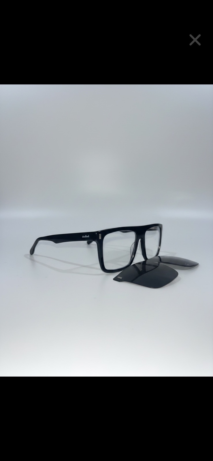 Woodtouch – Lunettes de vue avec Clip-On solaire magnétique 
