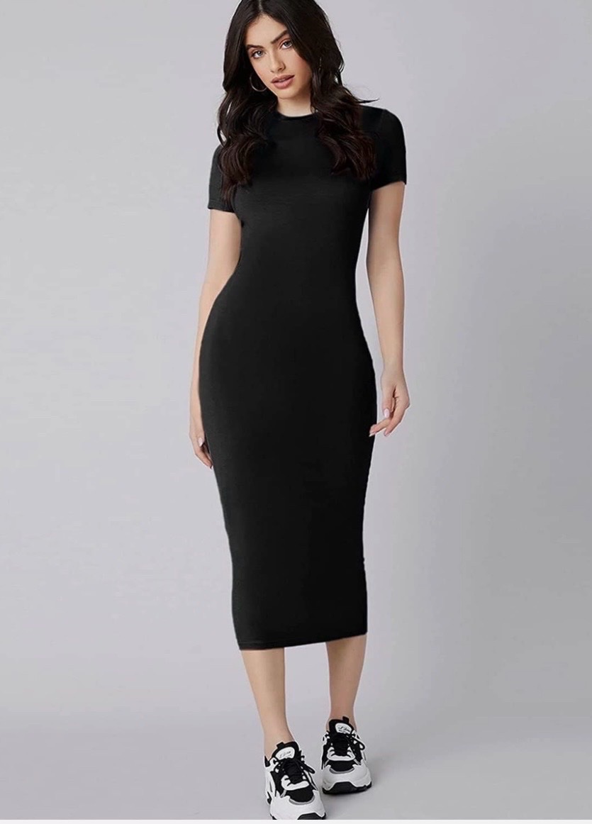 A black dress from shein 