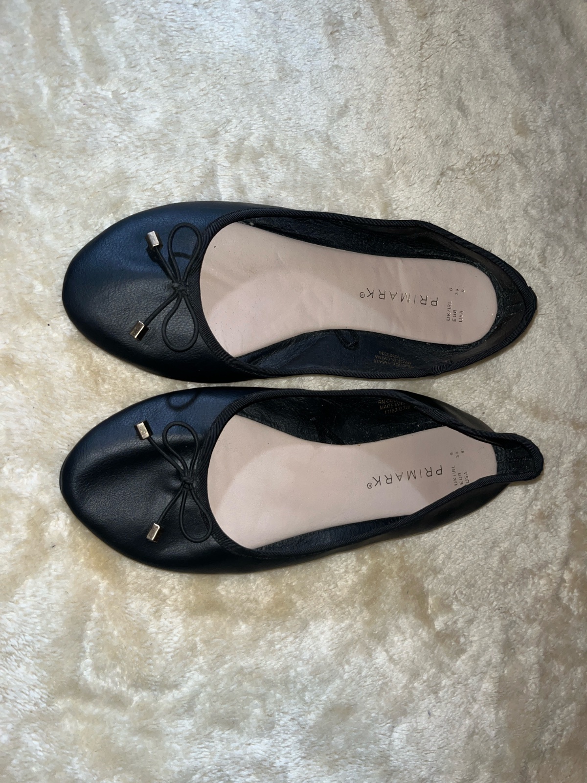Black flats from primark 