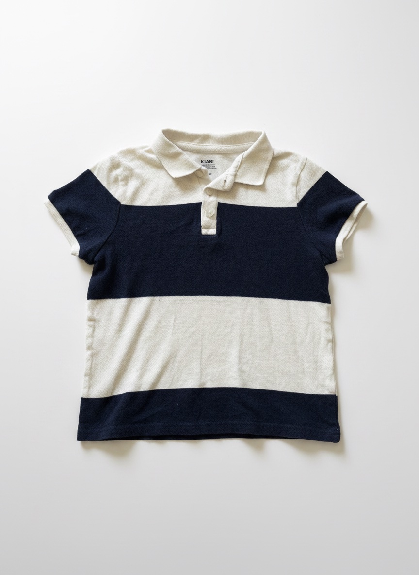 Kiabi short-sleeve colorblock polo shirt