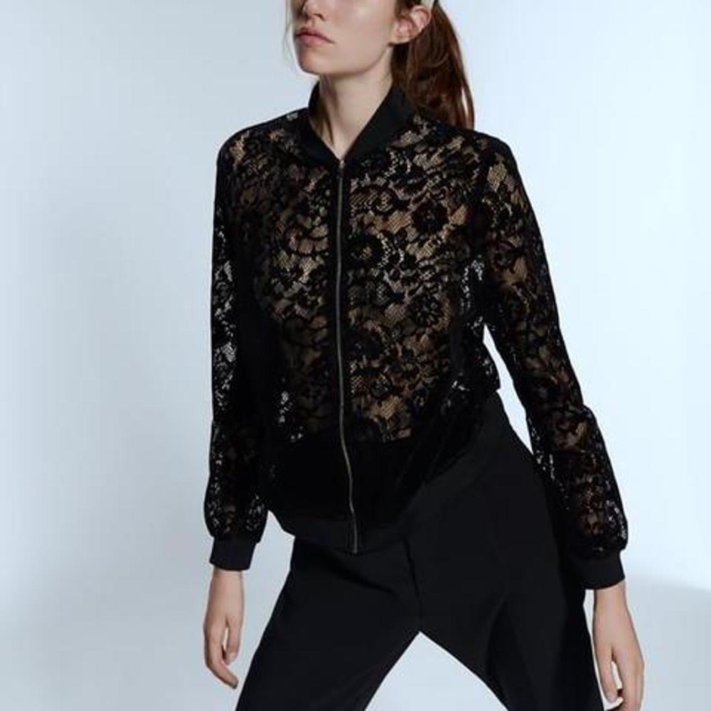 Blouson  en dentelle ZARA