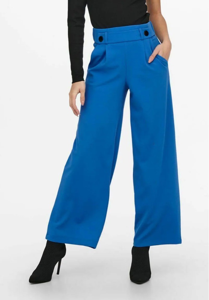 Pantalon plissé à jambes larges 