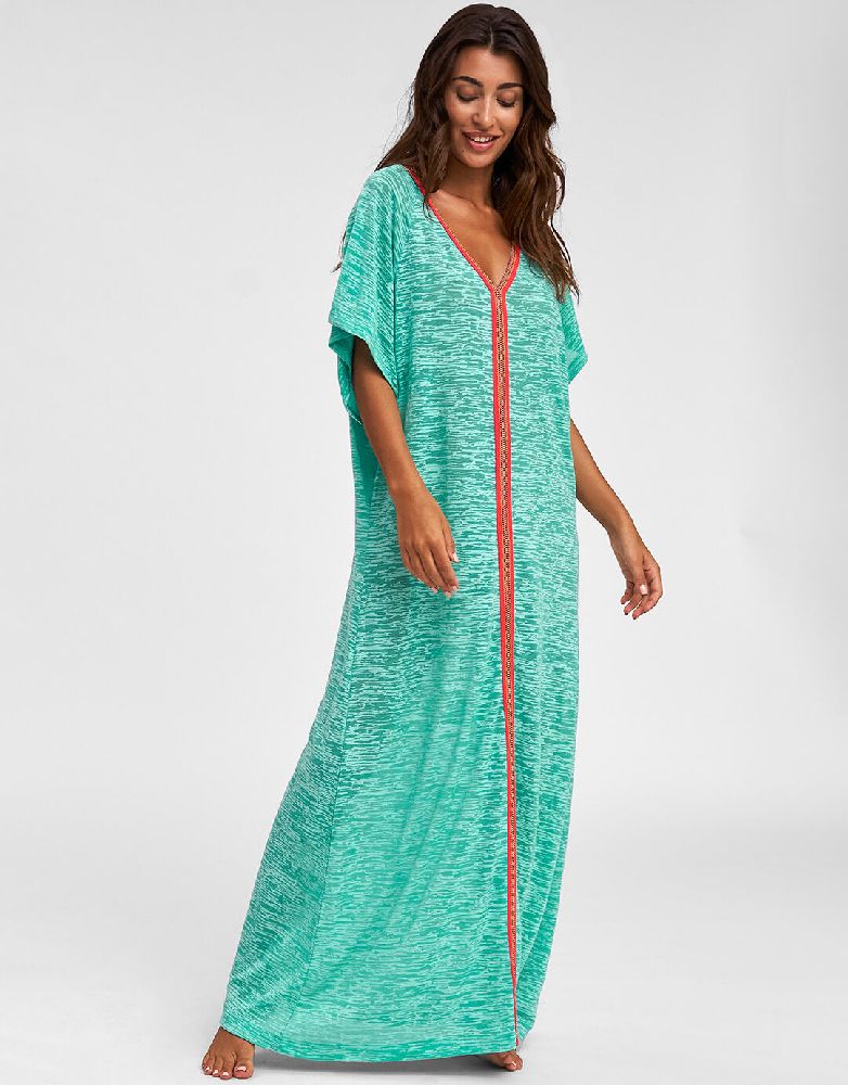 Robe abaya inca menthe