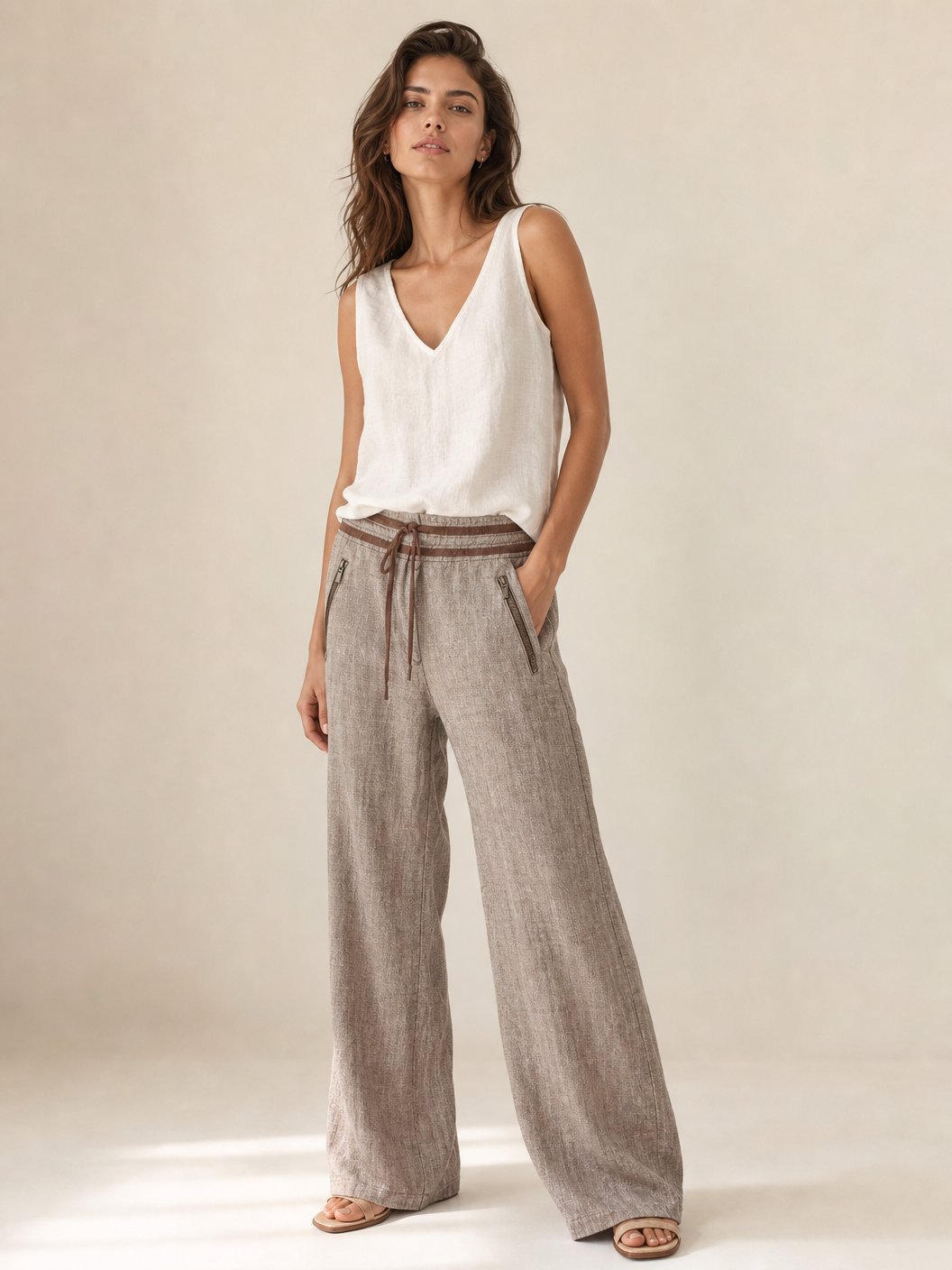 Pantalon lin H&M