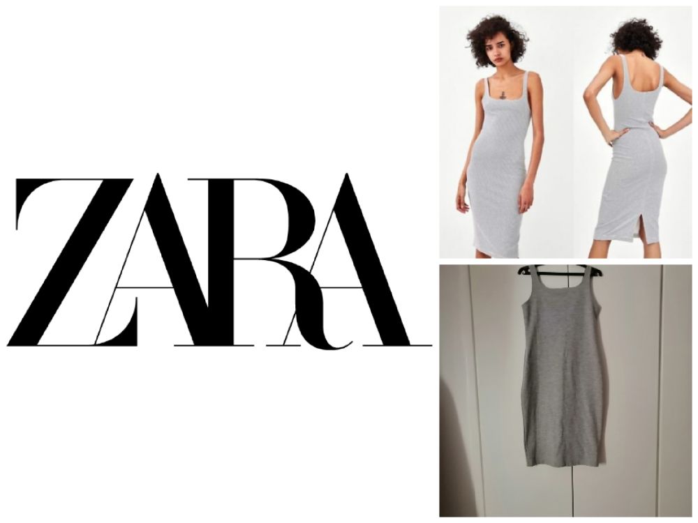Zara Robe Basic Gris