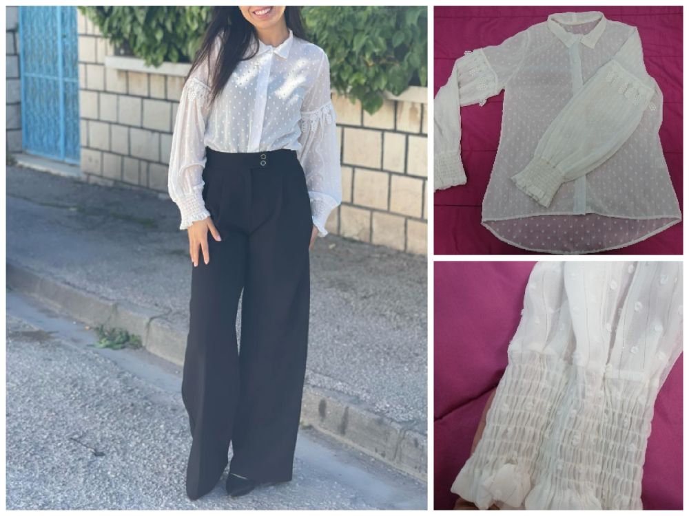 Chemise Blanche Oversized Classique Transparente 