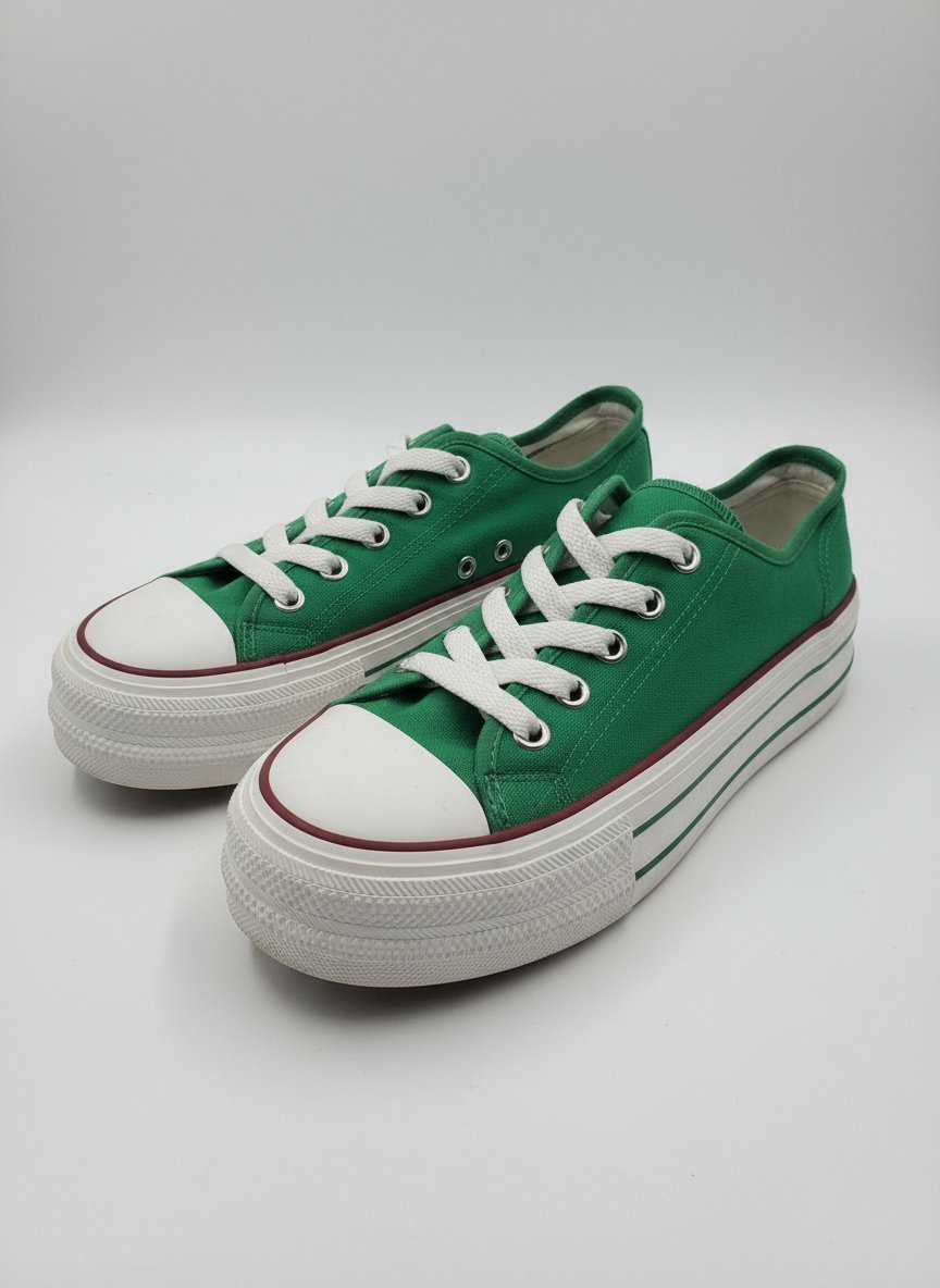 Espadrille en vert 