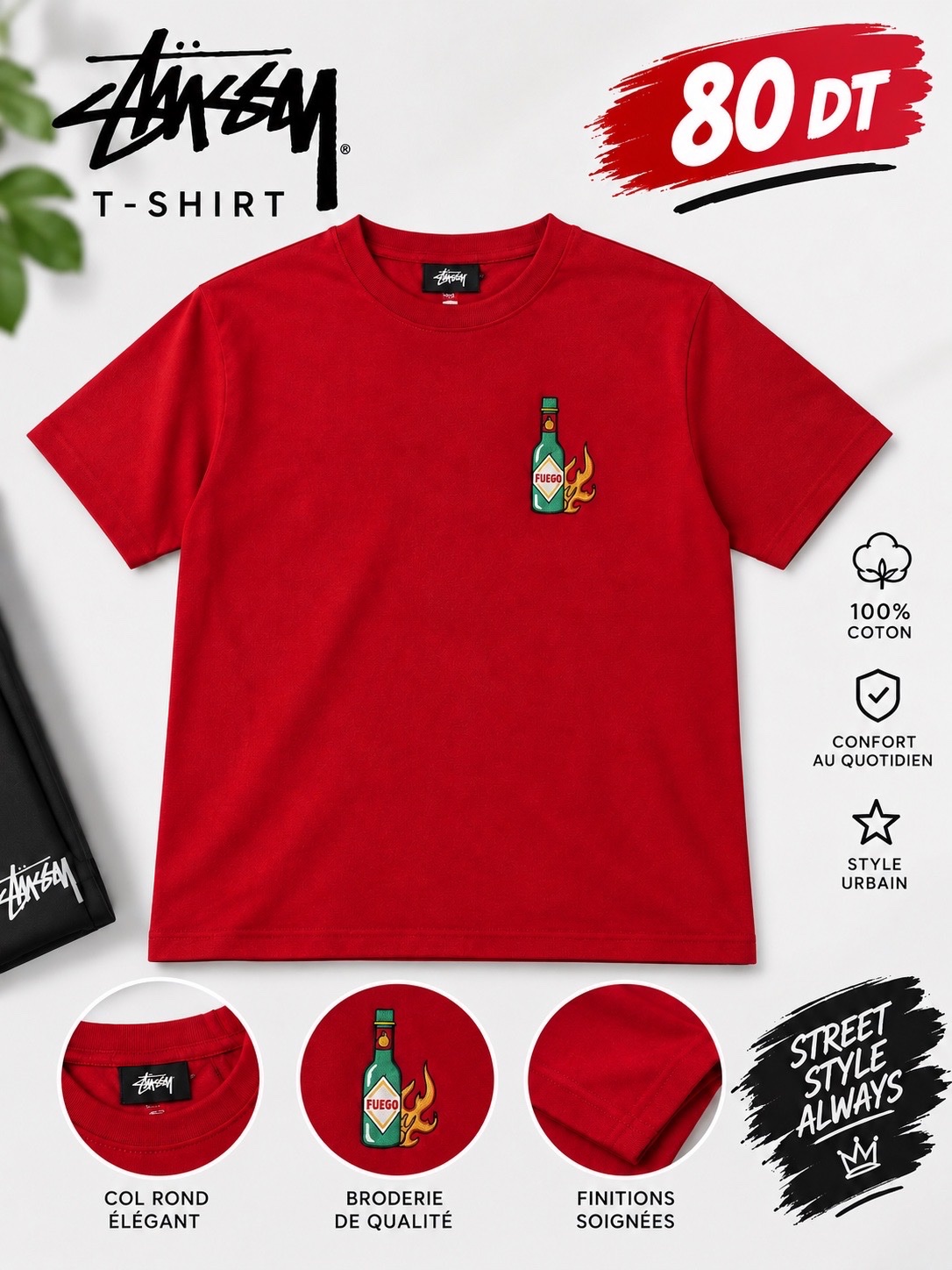 T-shirt ROUGE
