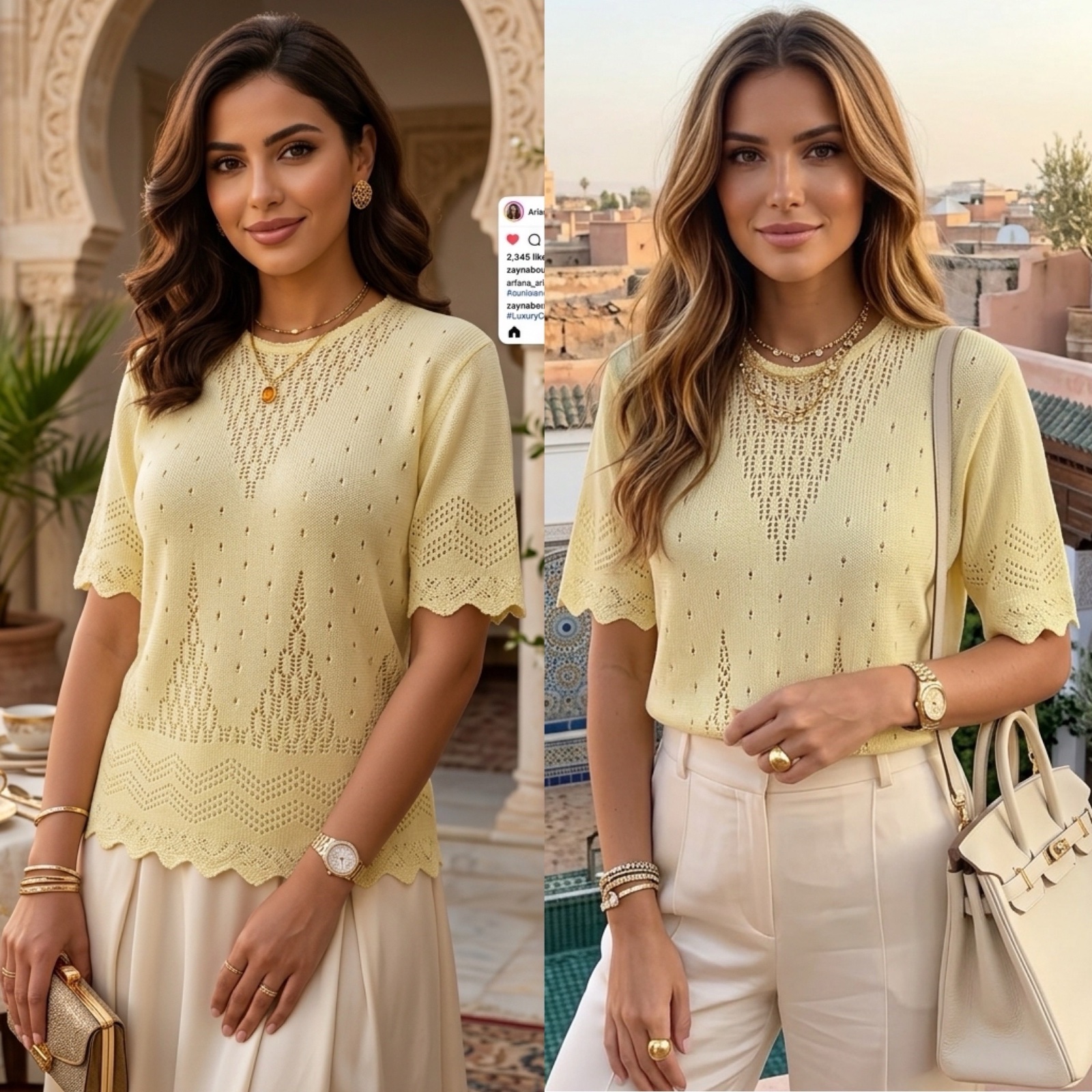 Beau pull en crochet