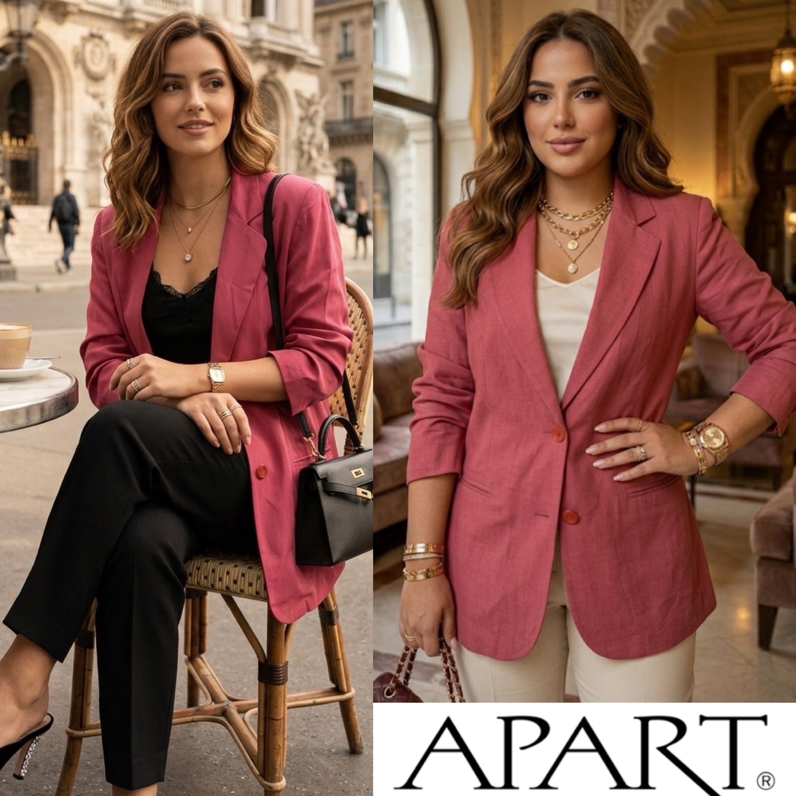 Waaw classe blazer 100% en soie 