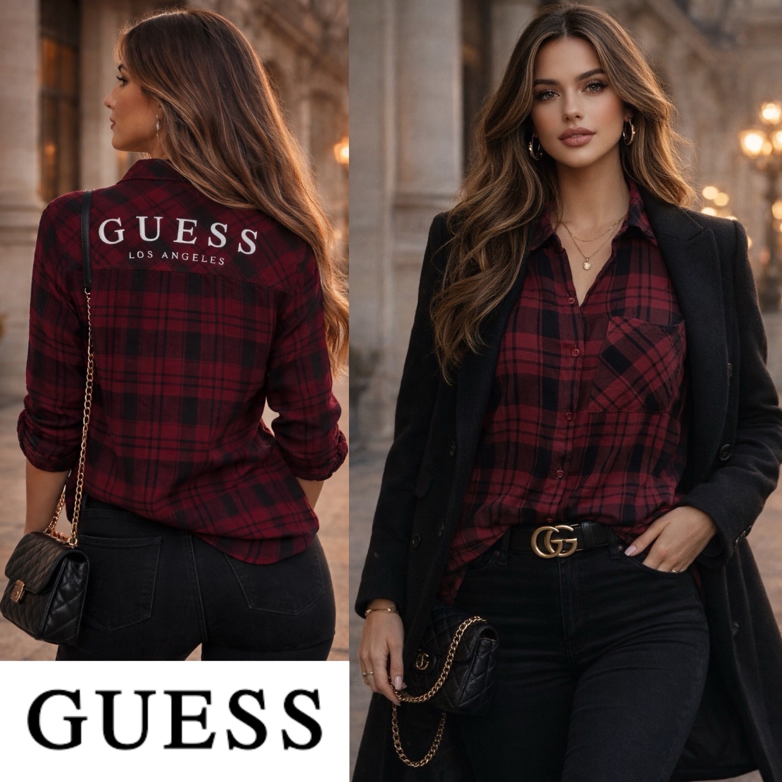 Waw classe chemise guess 100% rayon 
