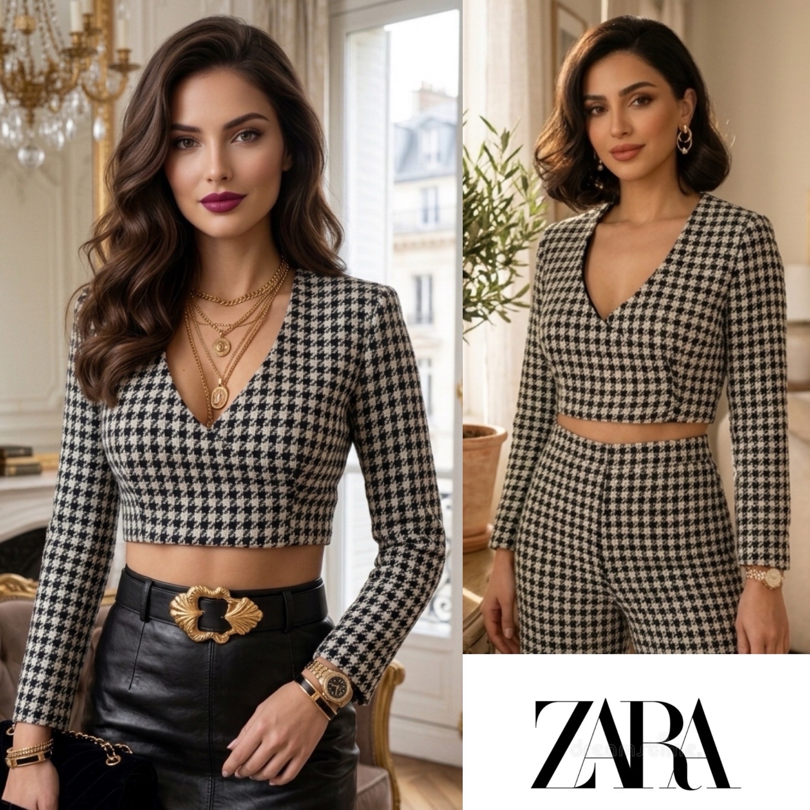 Tweed Crop Top Zara