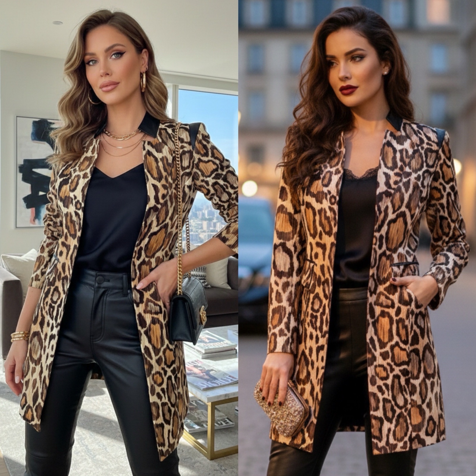 Classe veste léopard joymiss