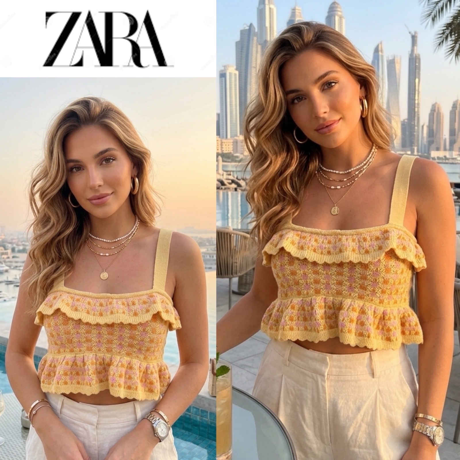 Waaw crop top zara 