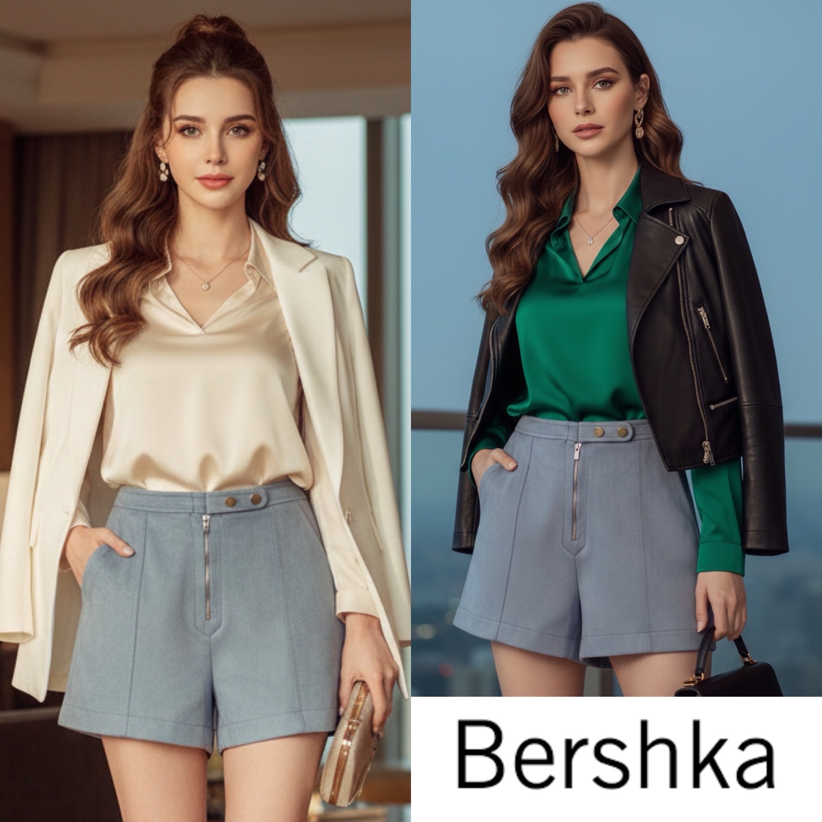 Waaw classe short bershka 
