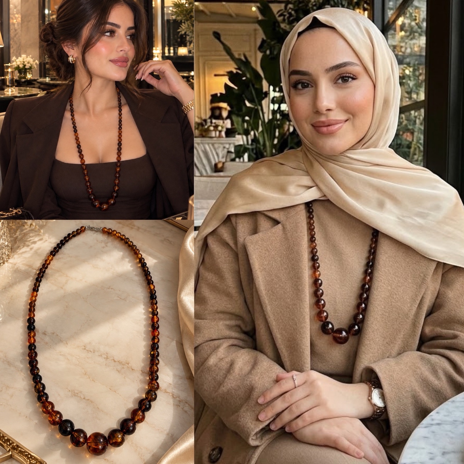 Classe collier en perle