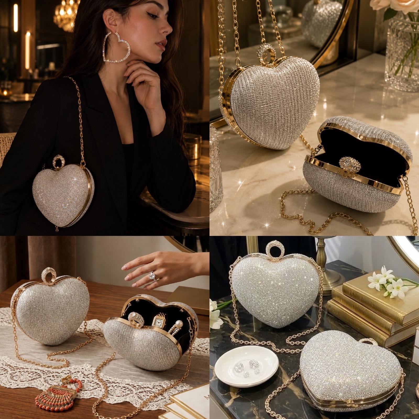 Classe mini pochette + boucles cadeau importation france 🇫🇷
