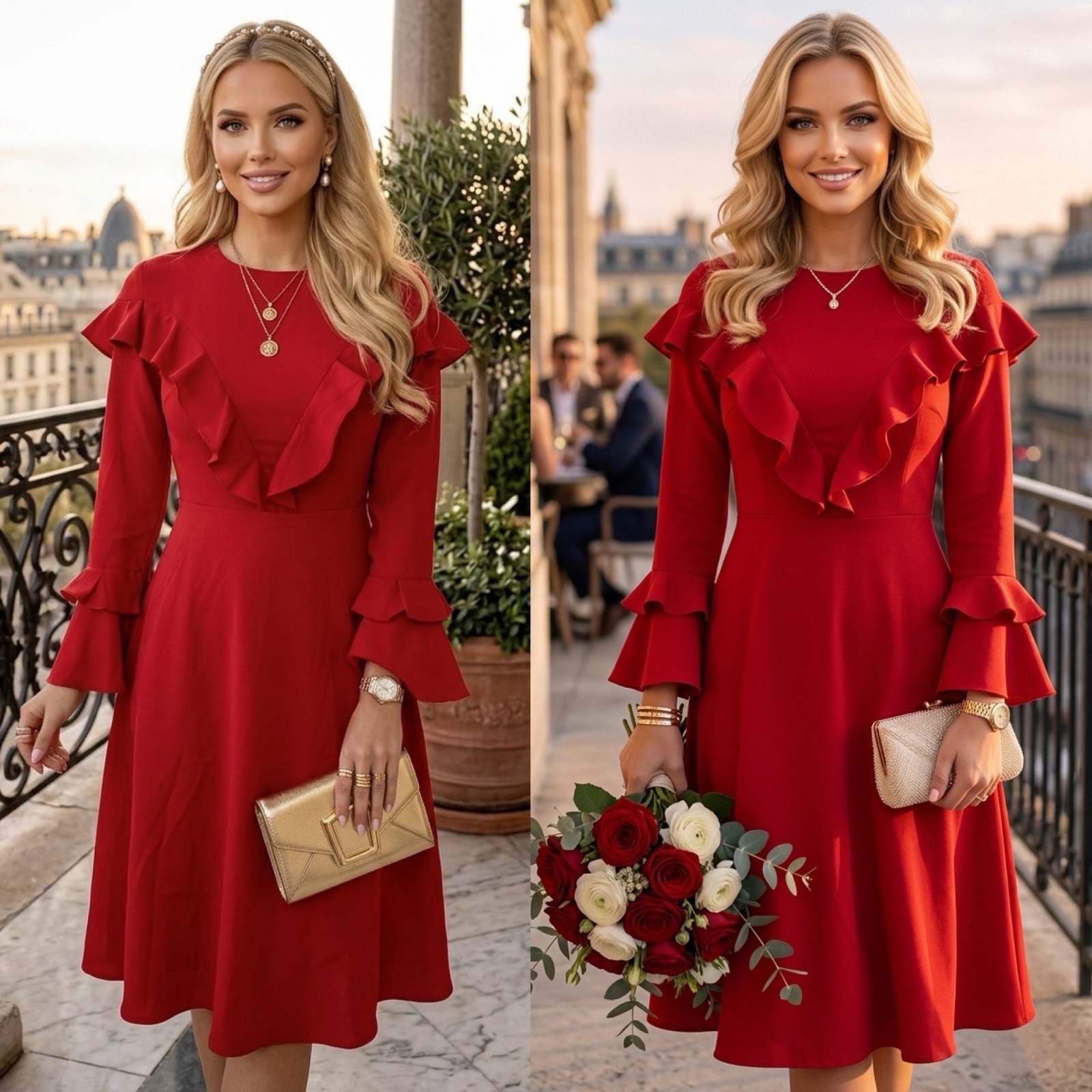 Waaw classe robe rouge