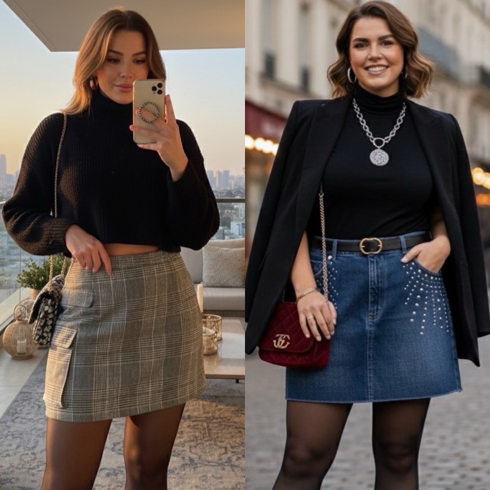 Lot jupe jean et jupe short
