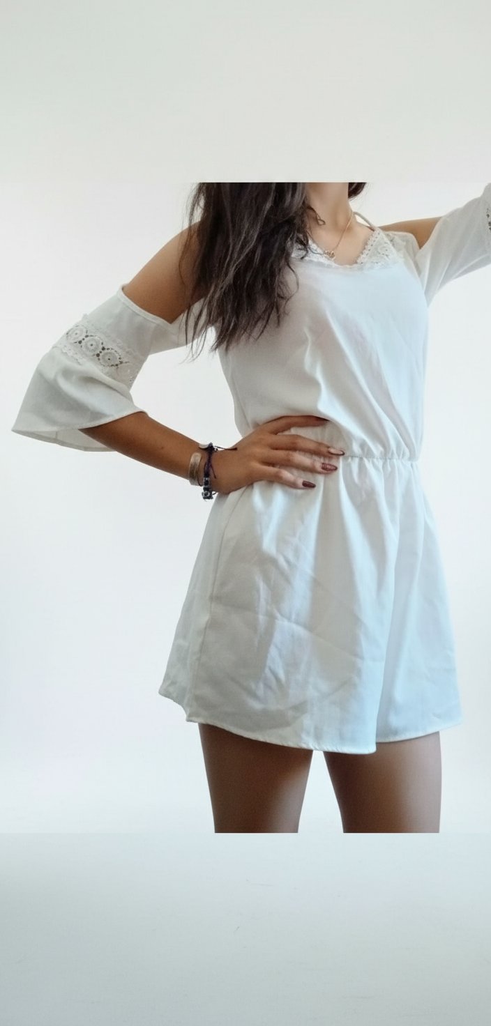 Salopette blanche