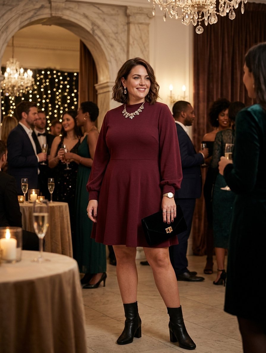 Robe Courte BOOHOO Neuve avec Étiquette (Grande Taille 52) – Élégance & Confort ! 👗✨