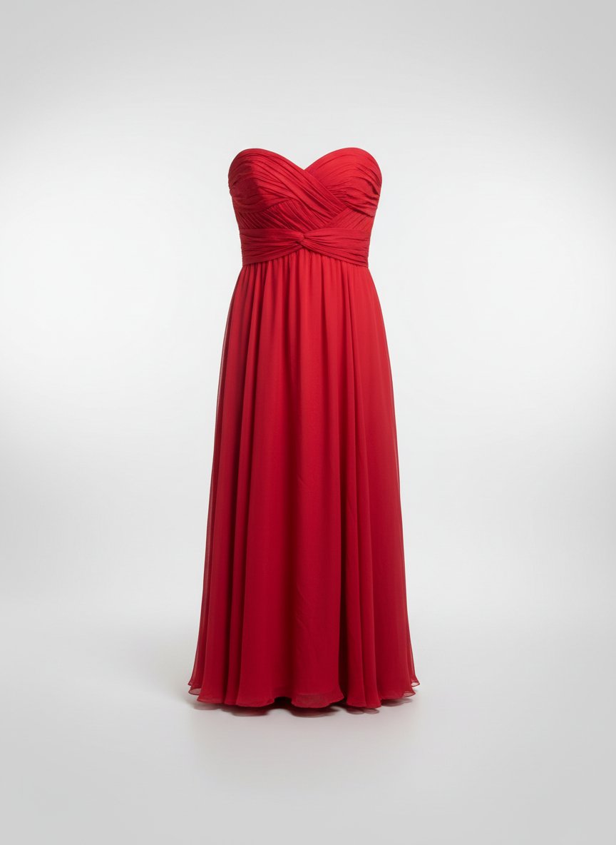 Robe longue rouge