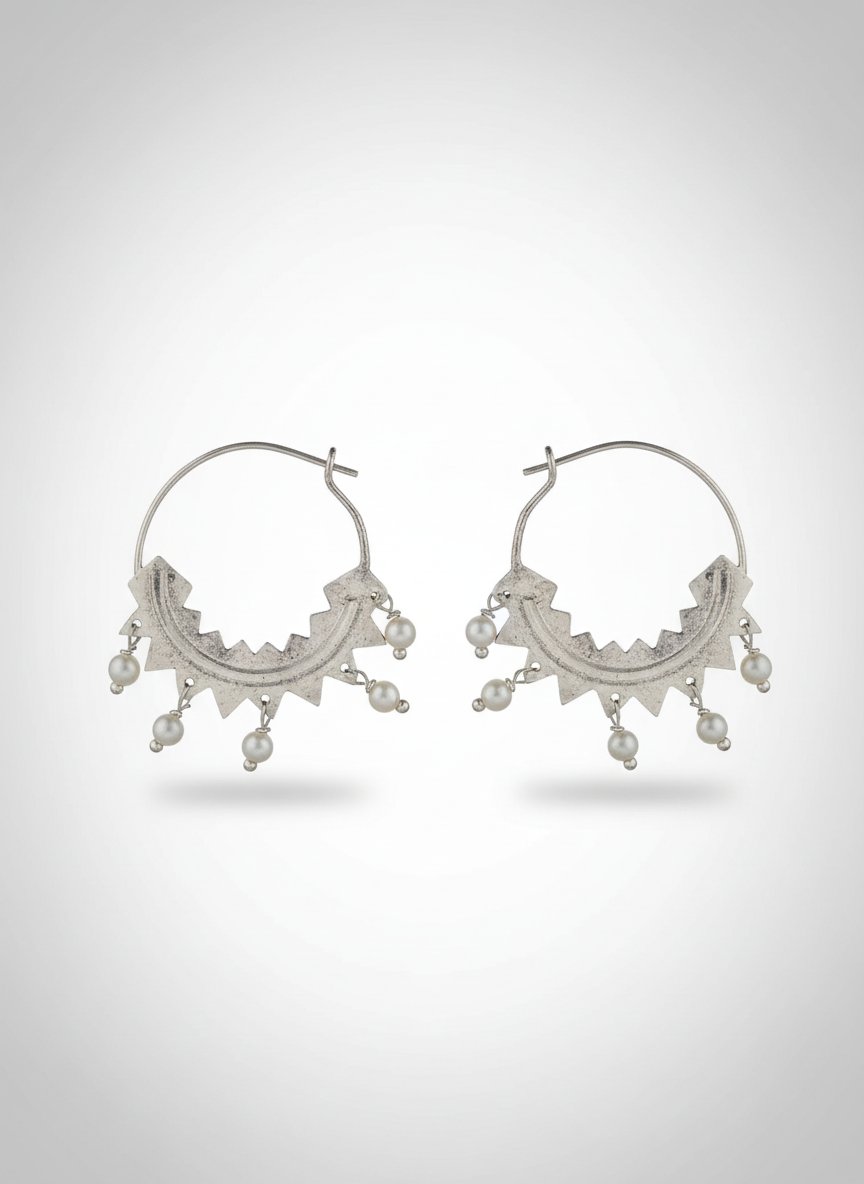 Boucles d oreille ناب جمل فضة 