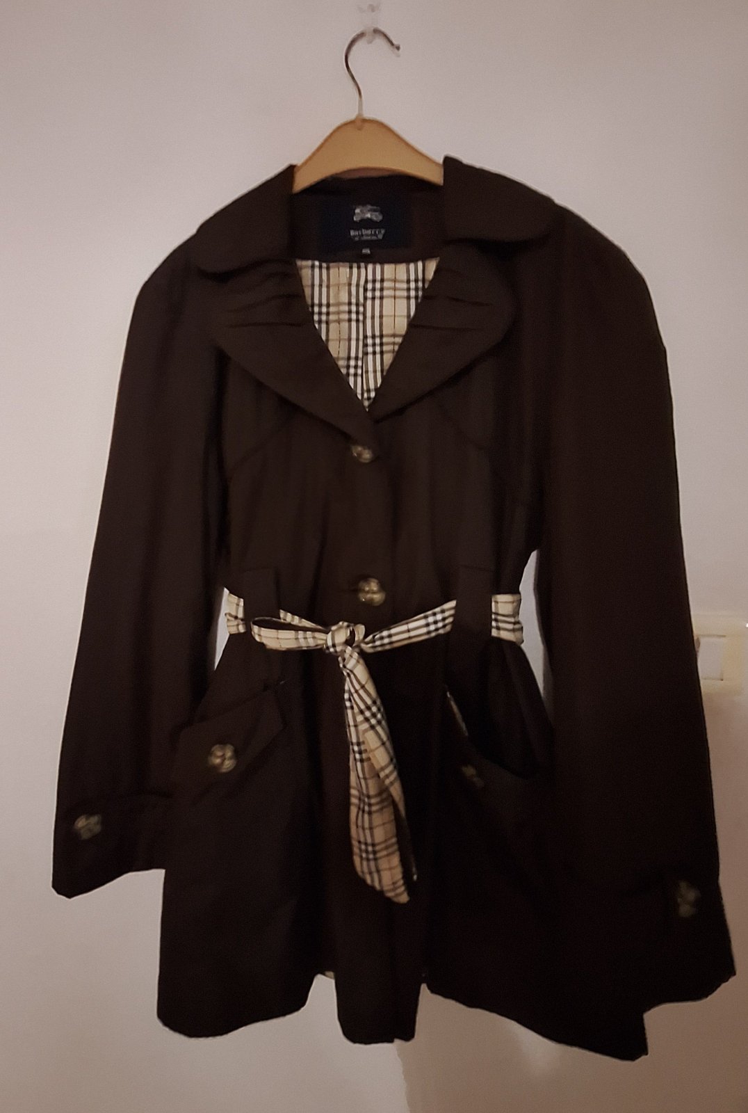 Trench-coat marron pour  printemps 