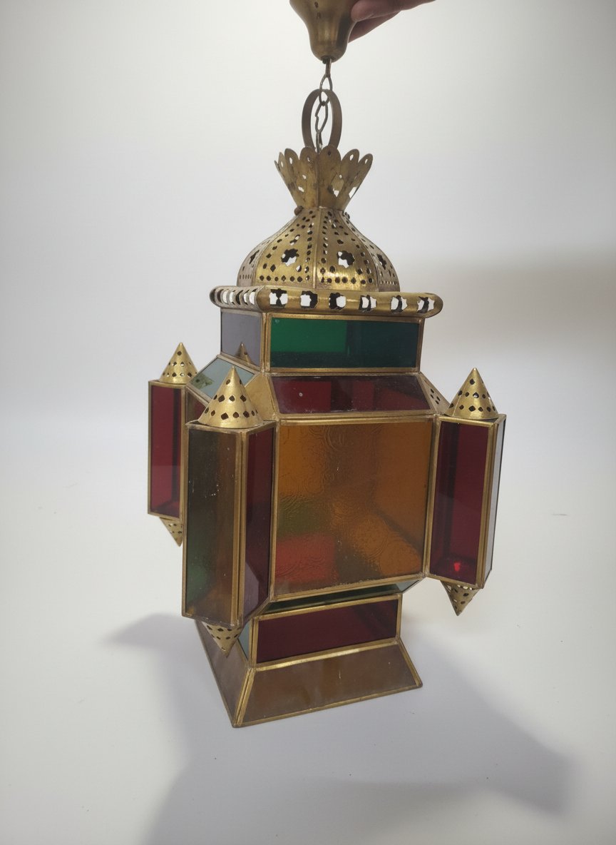 Lustre cuivre arabesque
