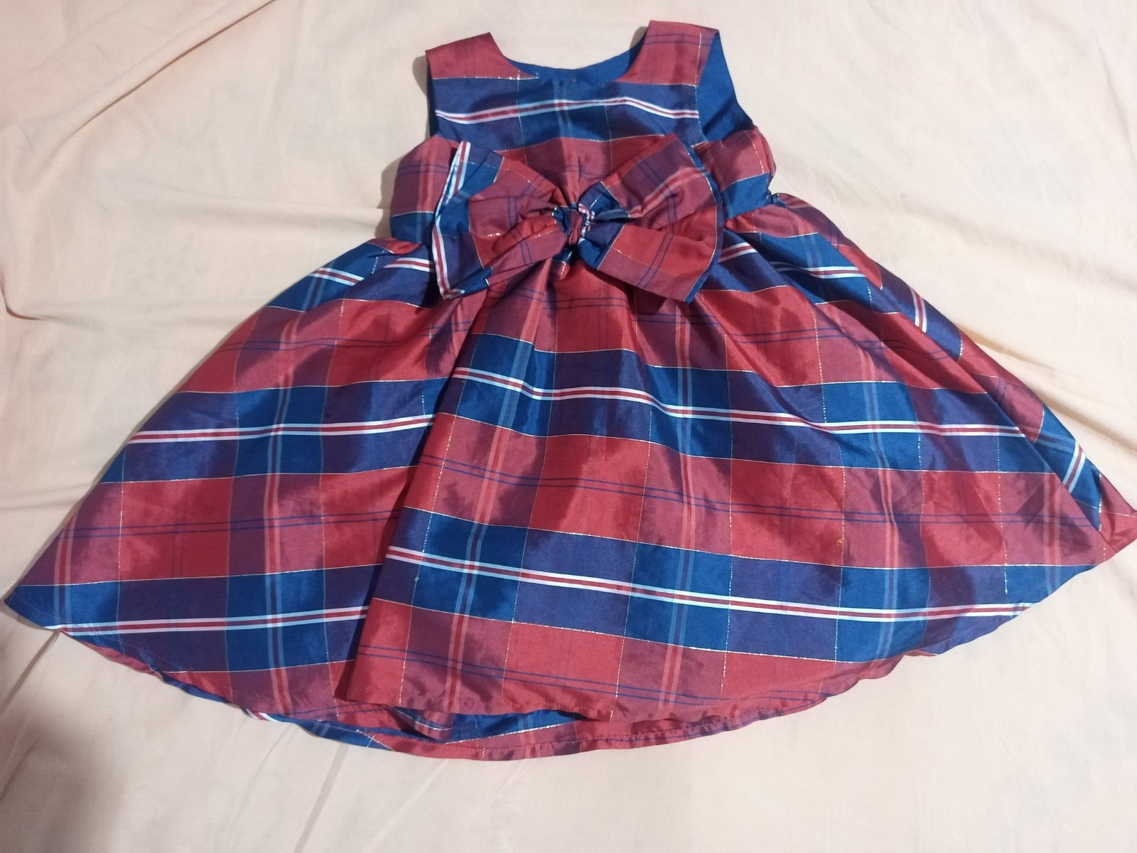 Robe soirée à carreaux
