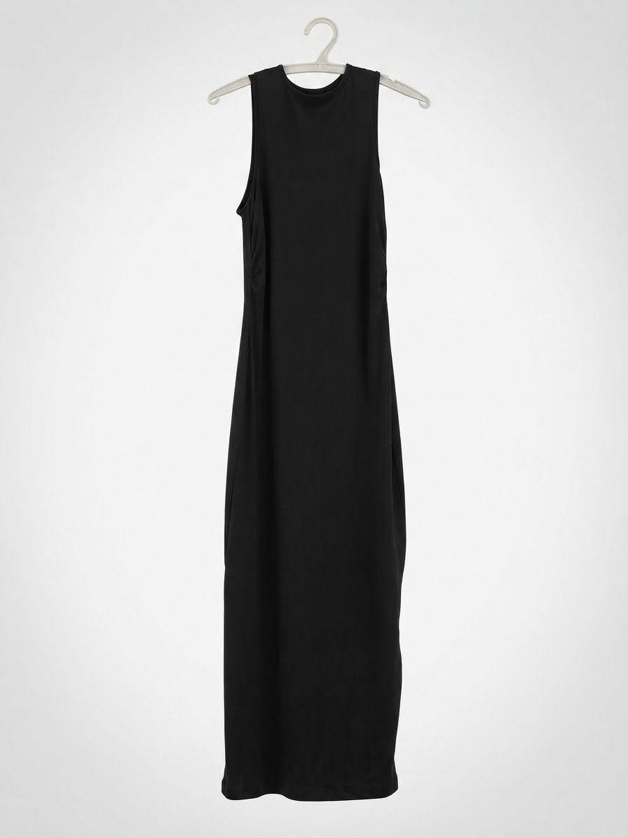 Longue robe noire moulante 