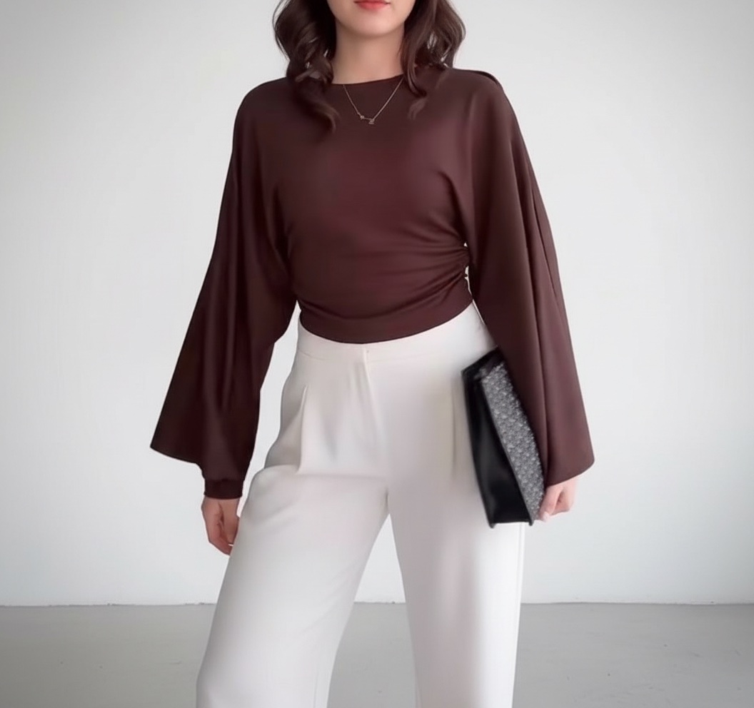Top élégant manches larges