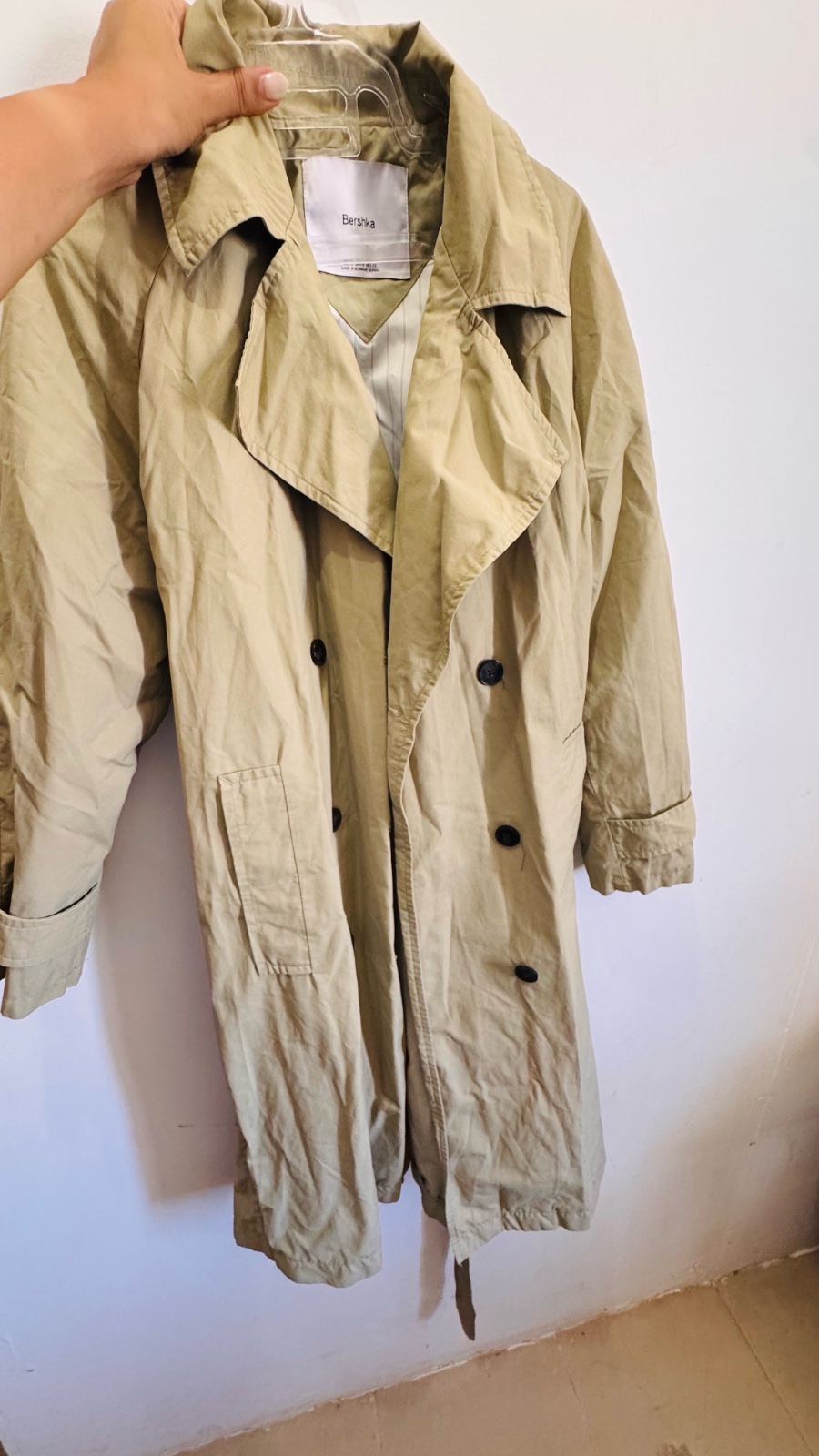 Trensh vert olive Bershka taille M