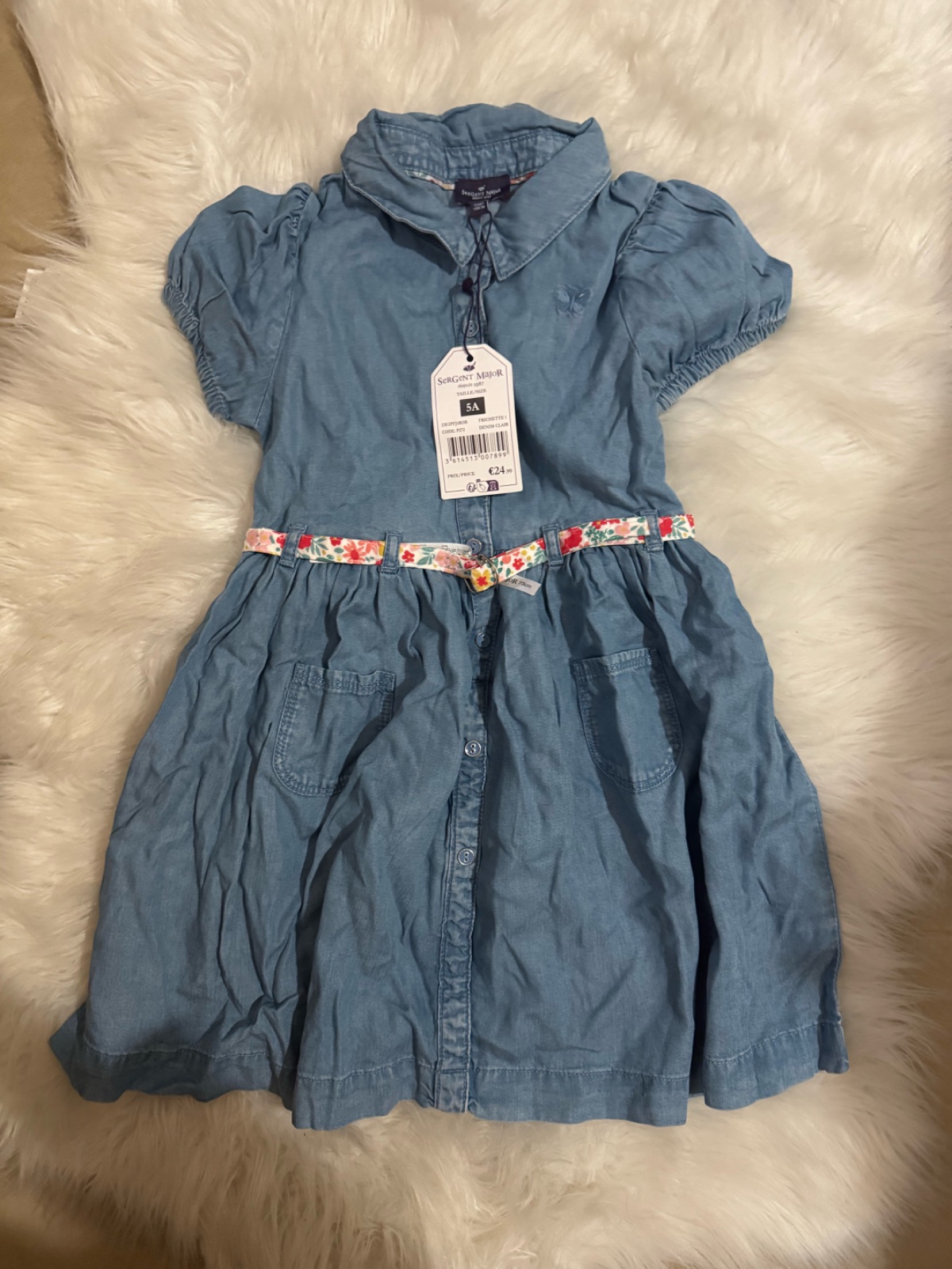 Robe en jeans sergent major 5ans