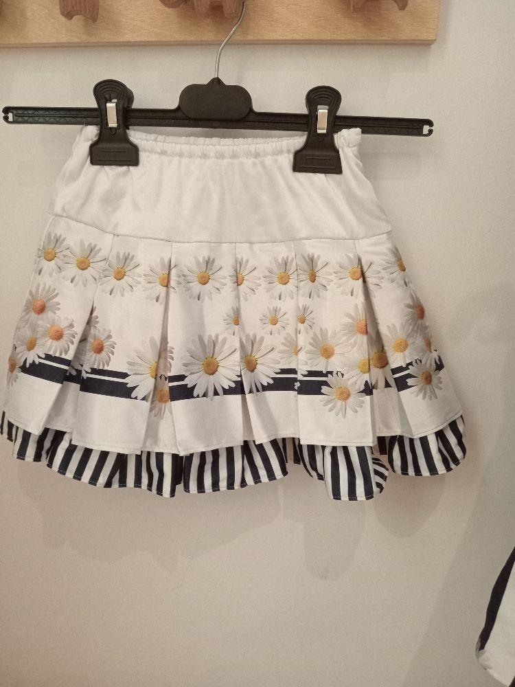 Jupe en satin imprimé 