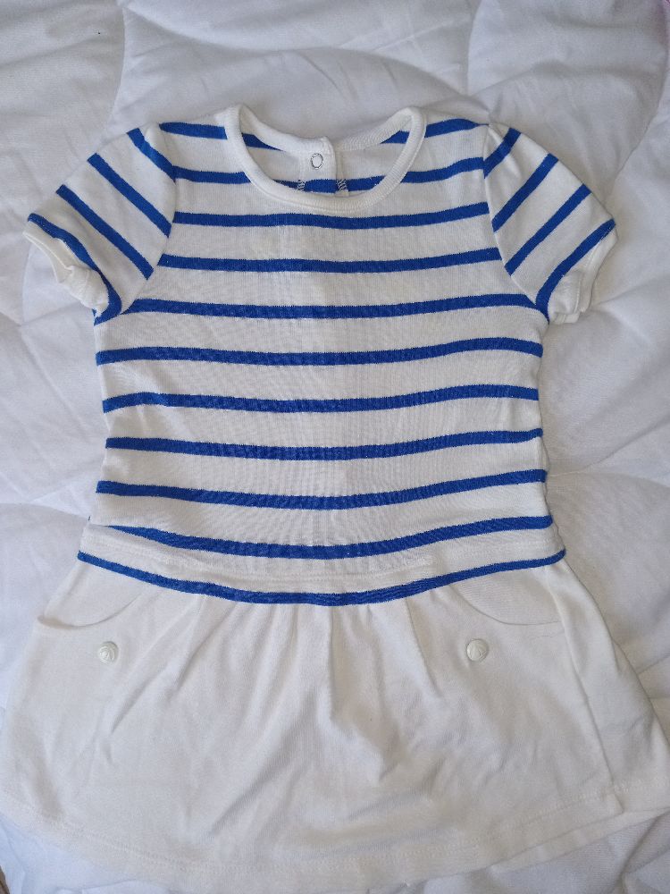Robe marine petit bateau 