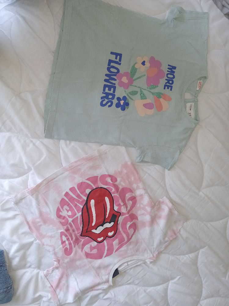 2 t-shirts pour fille