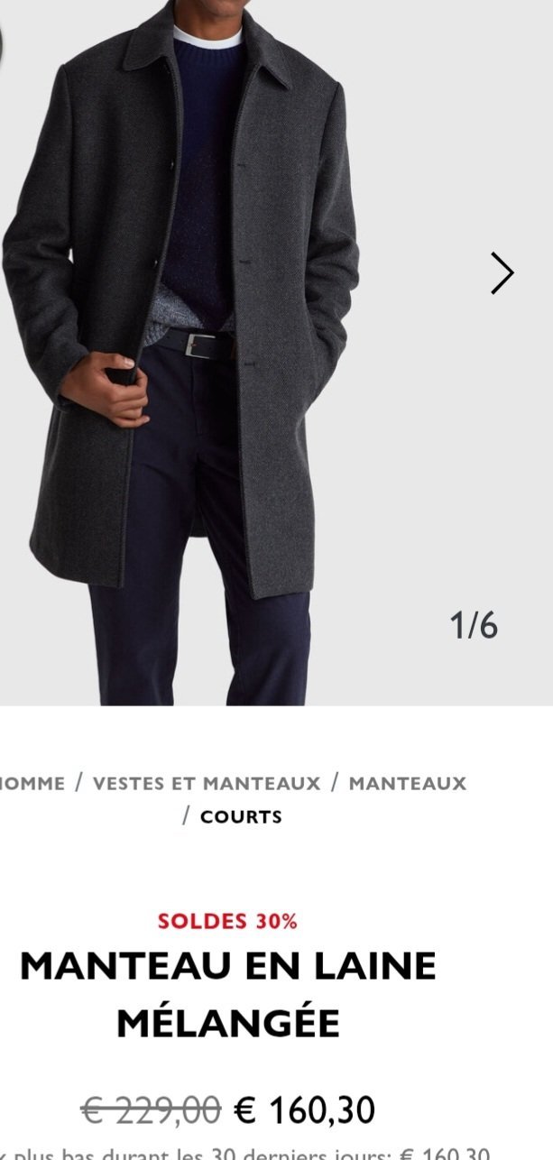 Manteau uniter colors of benetton 