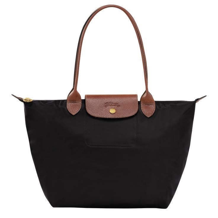 • Sac porté épaule Longchamp Le Pliage Original - Taille M - Noir