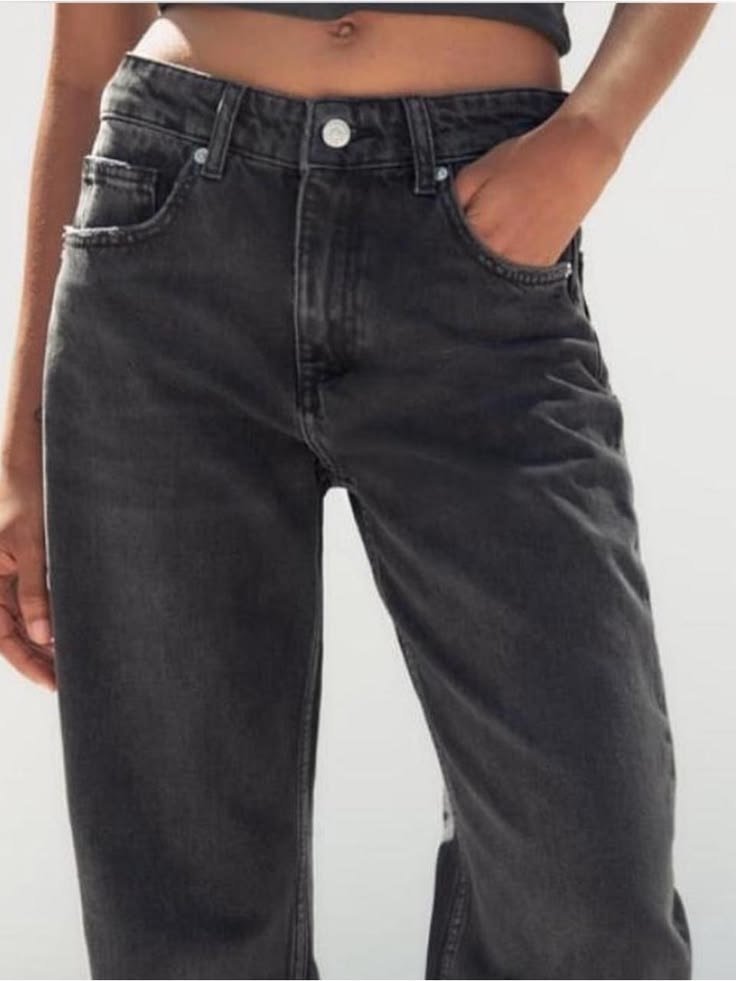 Jean Zara  à coupe droite et taille haute
