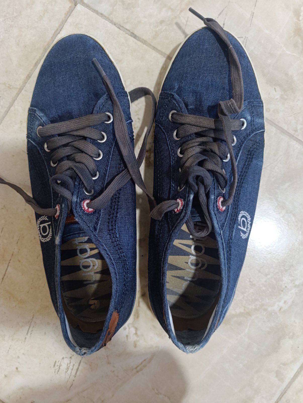 Baskets Bugatti en toile denim - Pointure 42