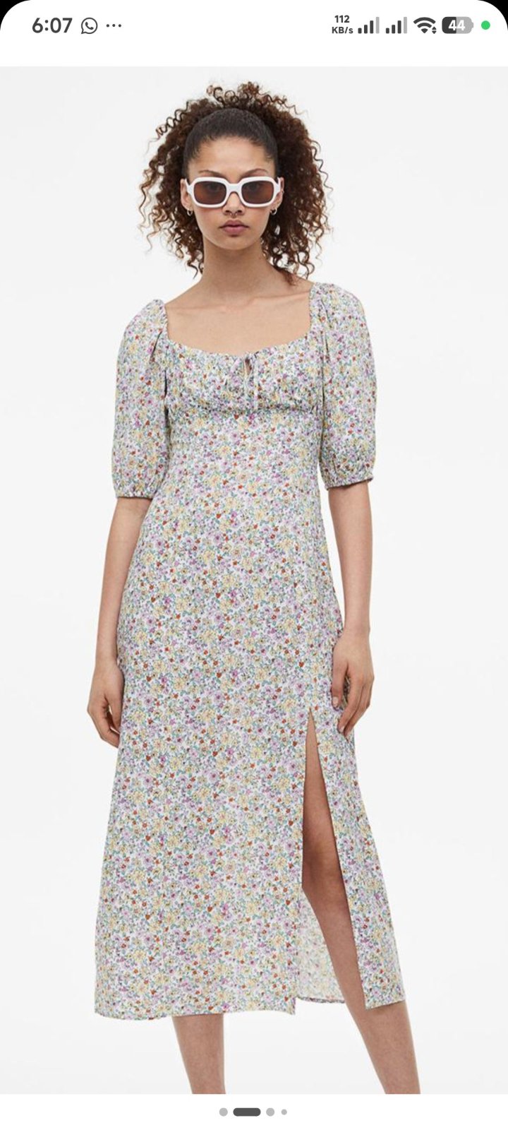 Robe longue fleurie H&M Divided - Taille S