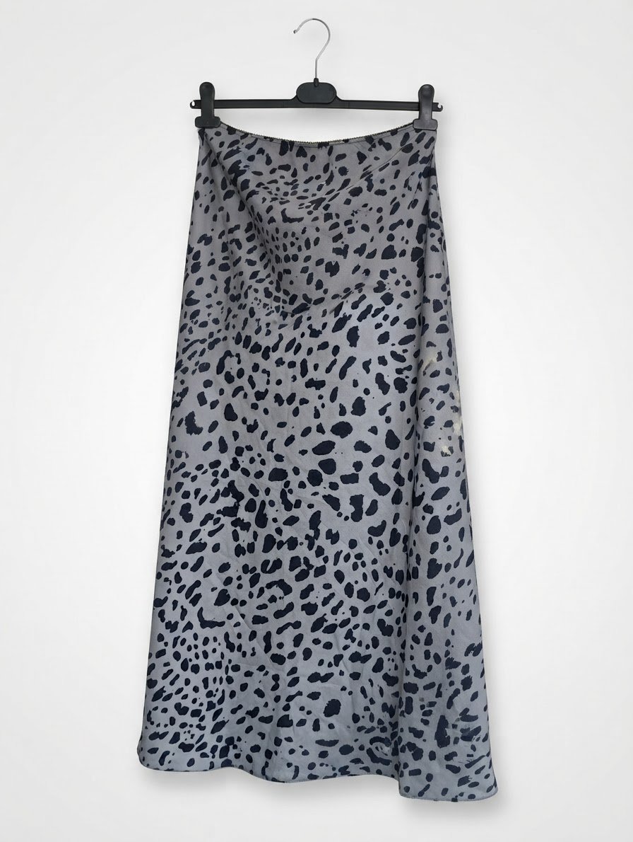 Jupe midi satinée imprimé léopard/guépard PRIMARK 