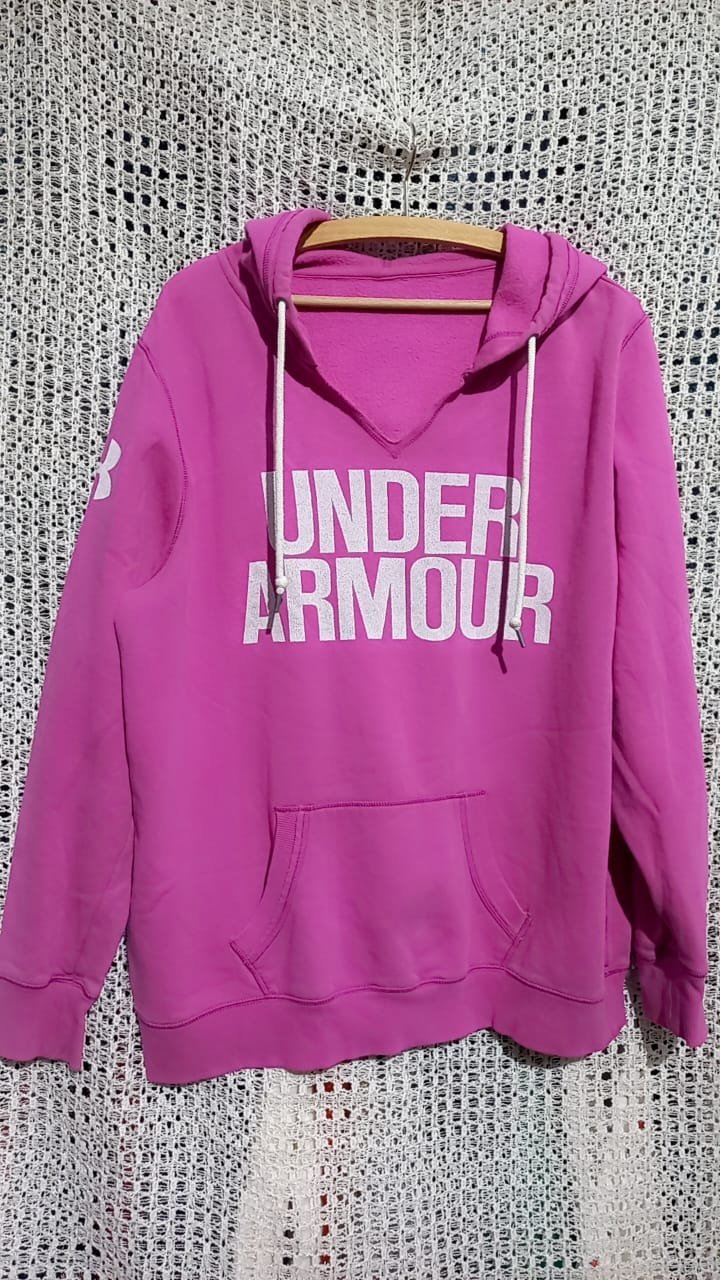 Capuche under armour favorite fleece pour femme couleur  rose vif 