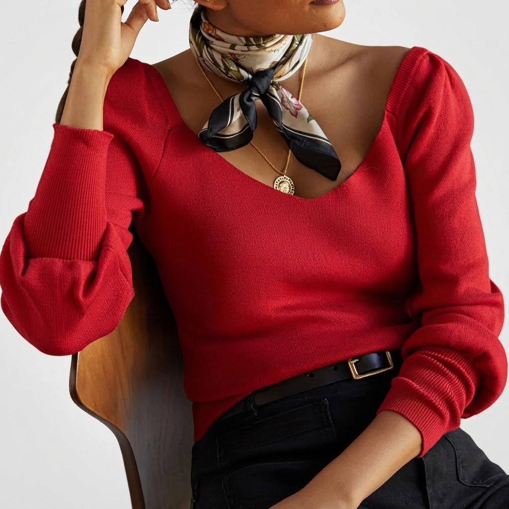 Jolie pull rouge