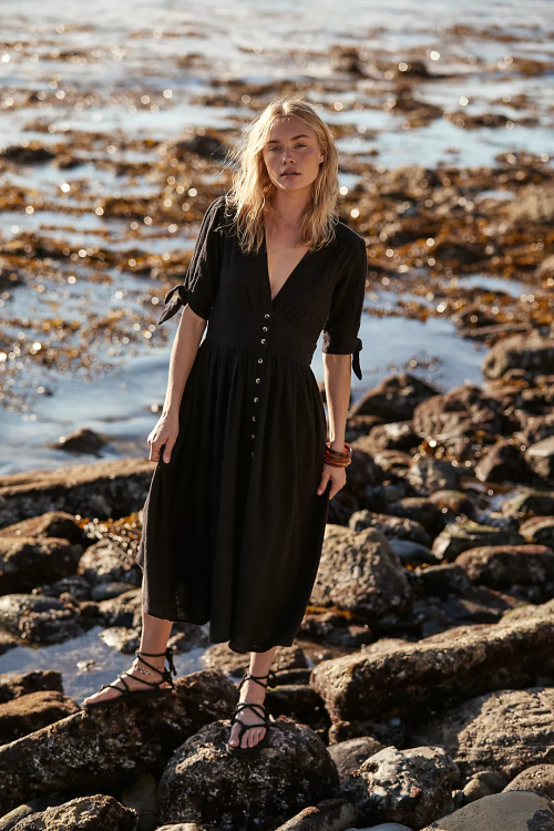 Très belle robe en lin 